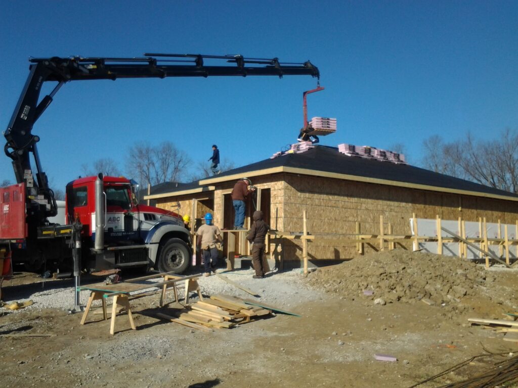 House during Construction