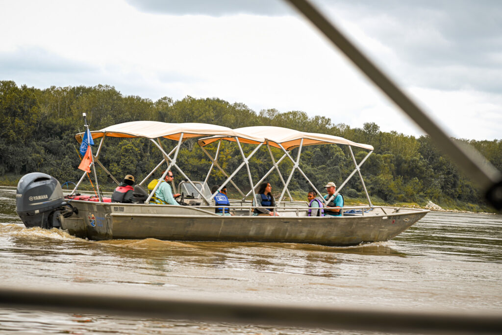 A boat on the Missouri River